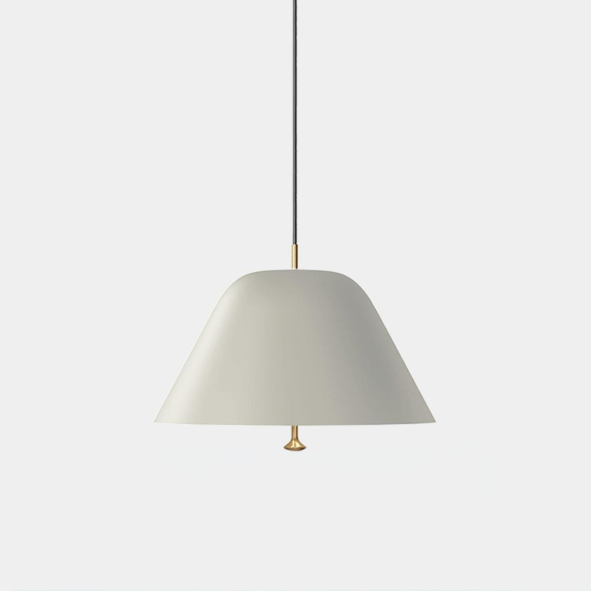 Lampă suspendată modernă cu abajur din metal în verde și alb minimalist