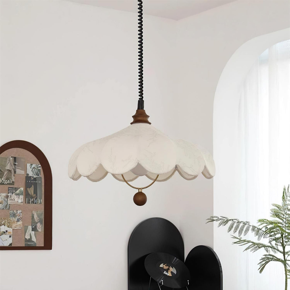 Hana lampă suspendată, vintage, florală