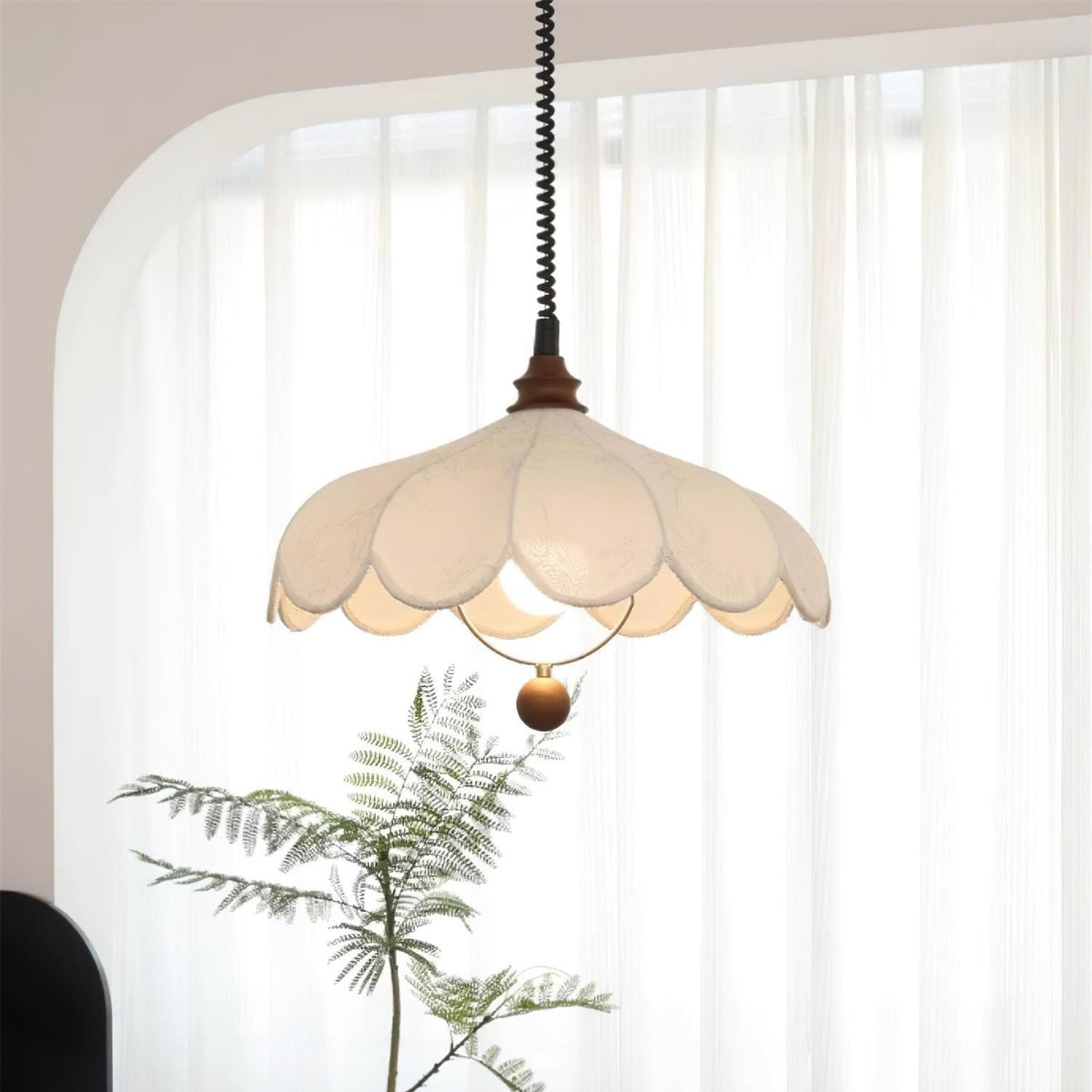 Hana lampă suspendată, vintage, florală