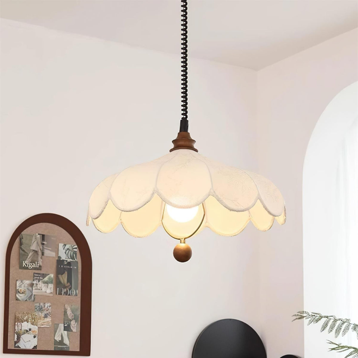 Hana lampă suspendată, vintage, florală