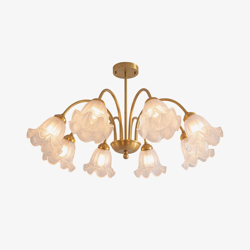 Dirixel candelabru din sticlă, de lux