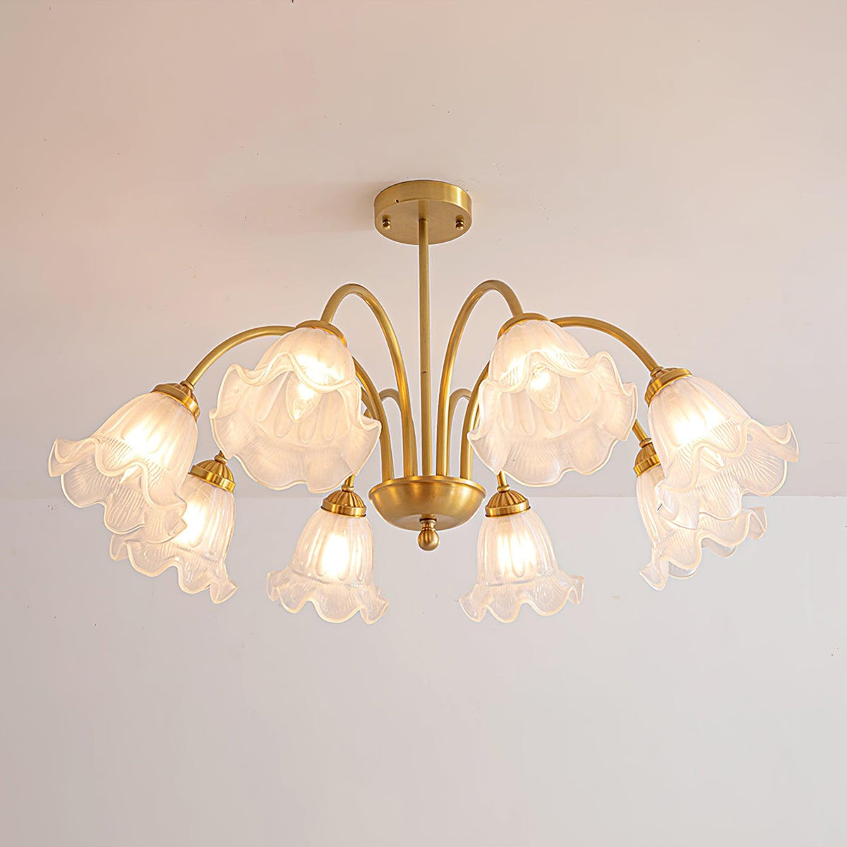 Dirixel candelabru din sticlă, de lux