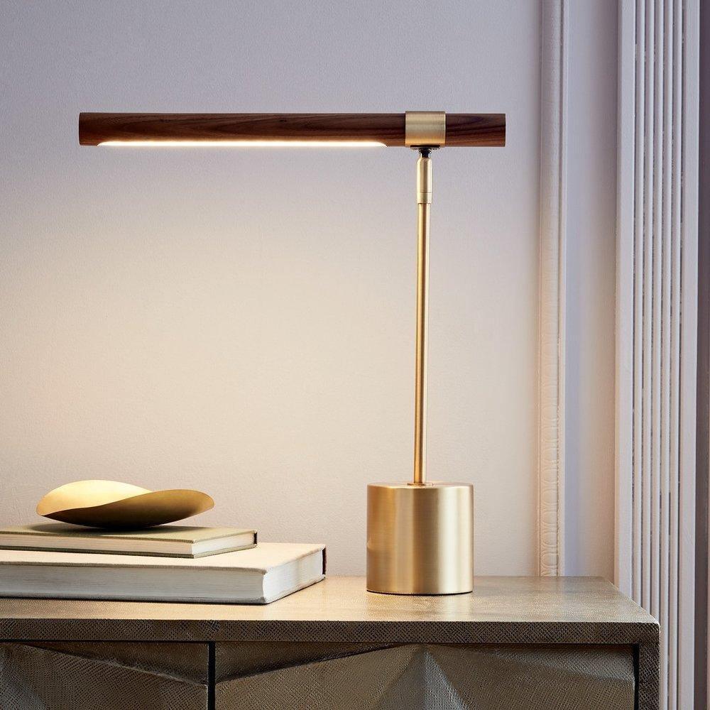 Elauine lampă de masă minimalistă, liniară