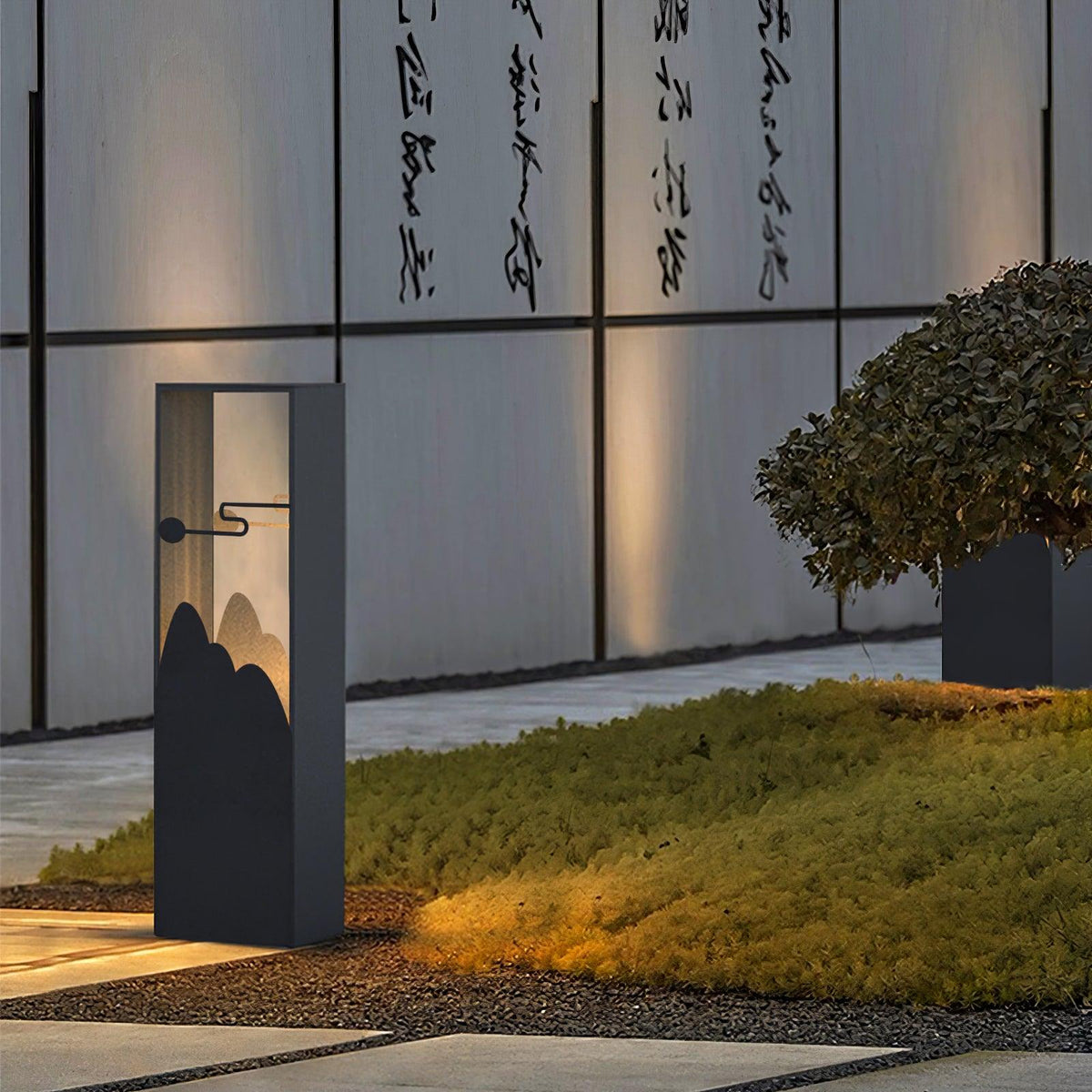 Zen corp de iluminat pentru exterior din acril, rustic