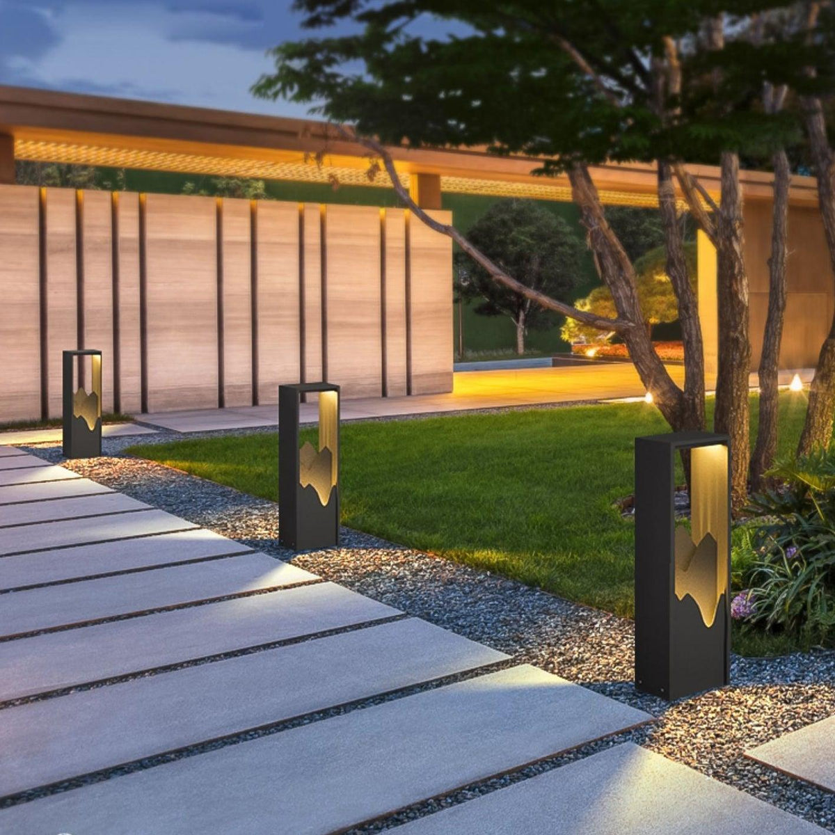 Zen corp de iluminat pentru exterior din acril, rustic