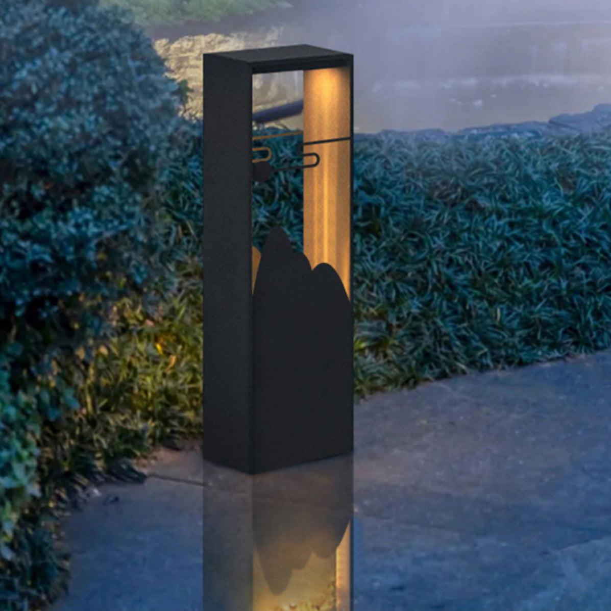 Zen corp de iluminat pentru exterior din acril, rustic