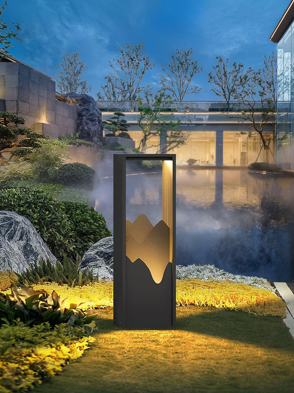 Zen corp de iluminat pentru exterior din acril, rustic