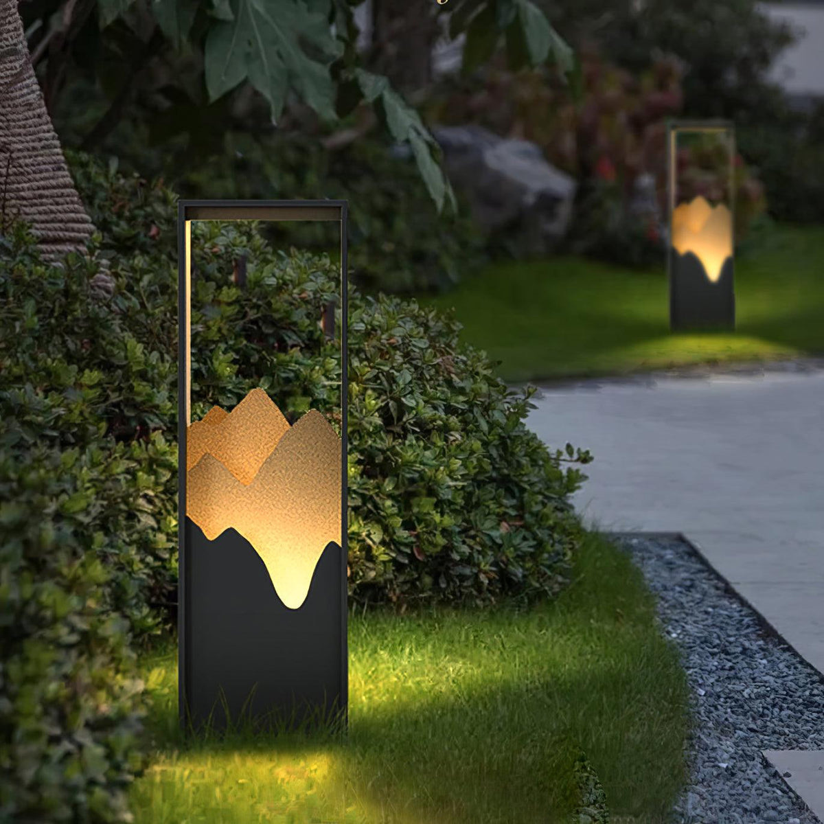 Zen corp de iluminat pentru exterior din acril, rustic