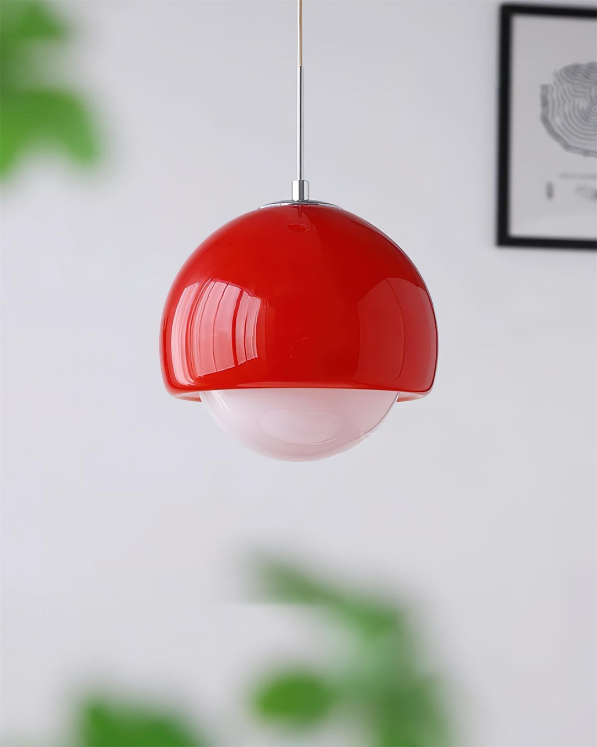 Lipko lampă suspendată din sticlă, retro, modernă, cu glob, multicoloră