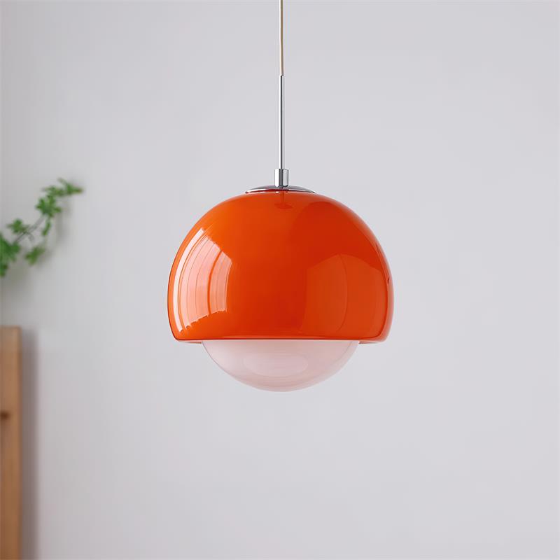 Lipko lampă suspendată din sticlă, retro, modernă, cu glob, multicoloră