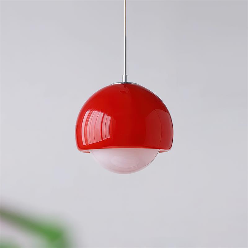 Lipko lampă suspendată din sticlă, retro, modernă, cu glob, multicoloră