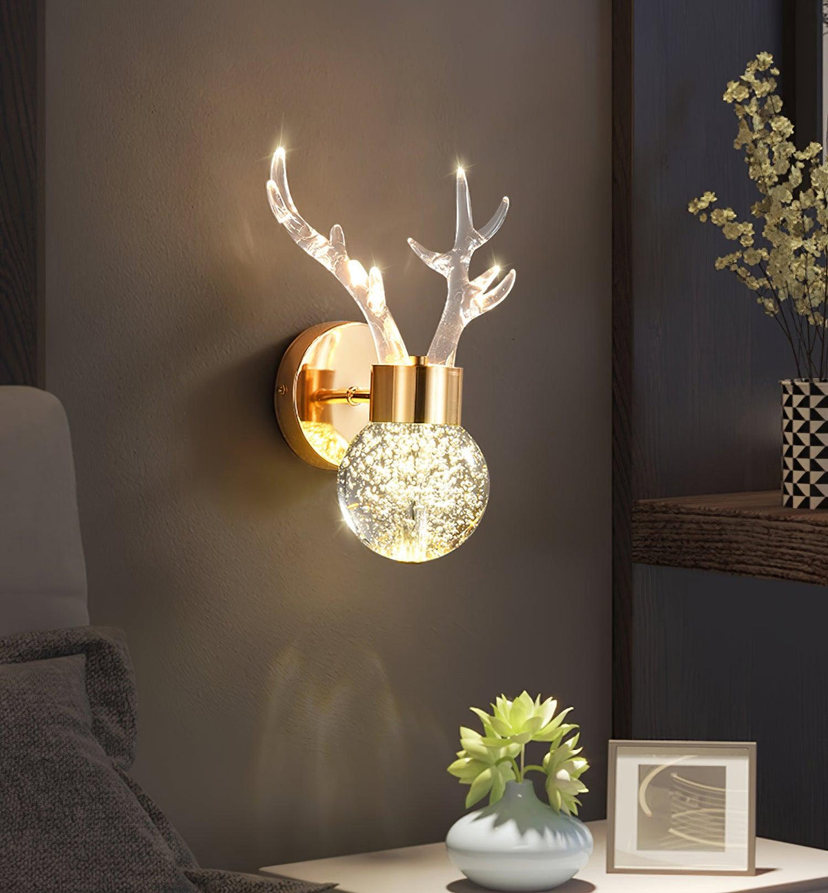 Cexi aplică de perete postmodernă lux cu cercuri din cristal