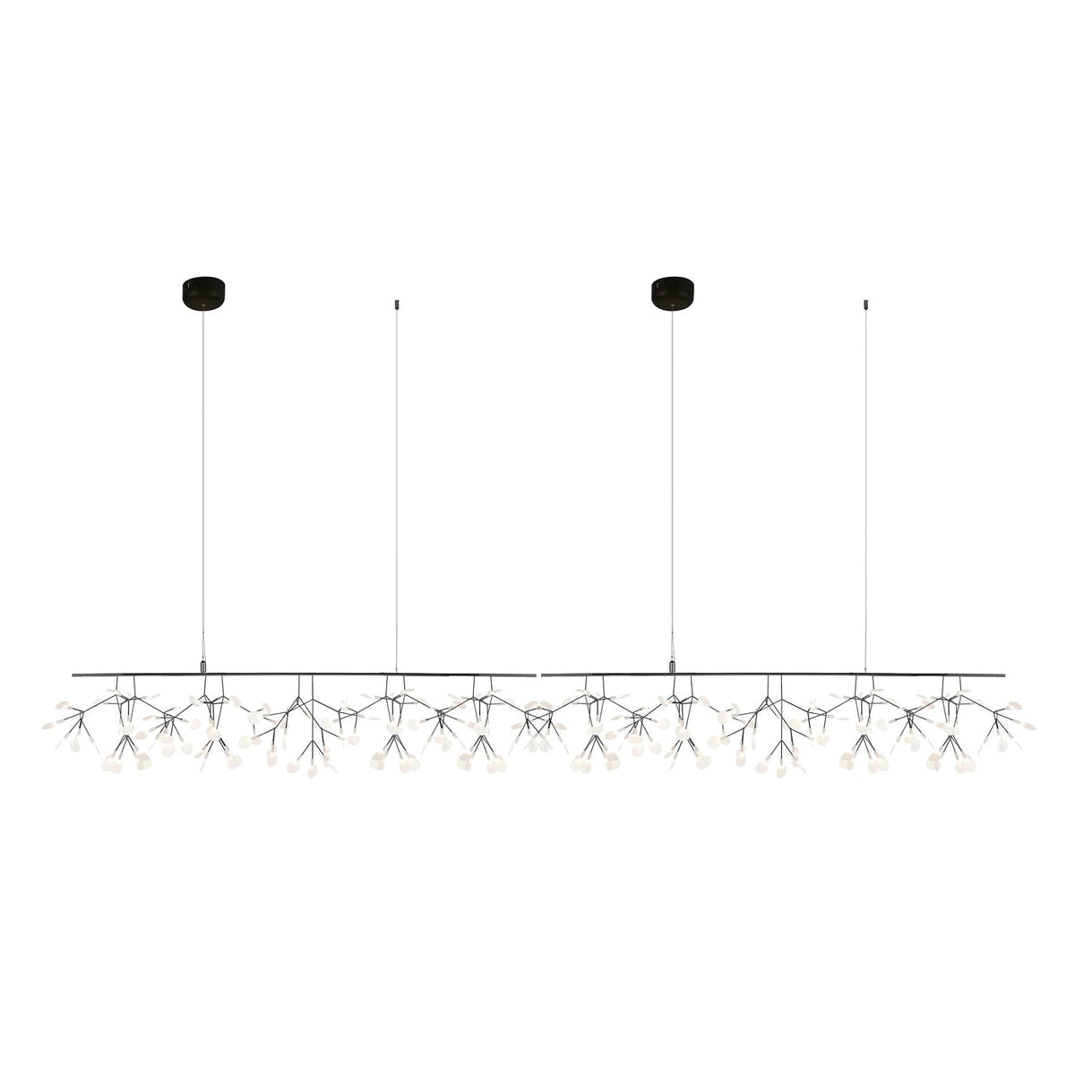 Brenwen candelabru, artistic, LED, cu ramuri, lung, liniar