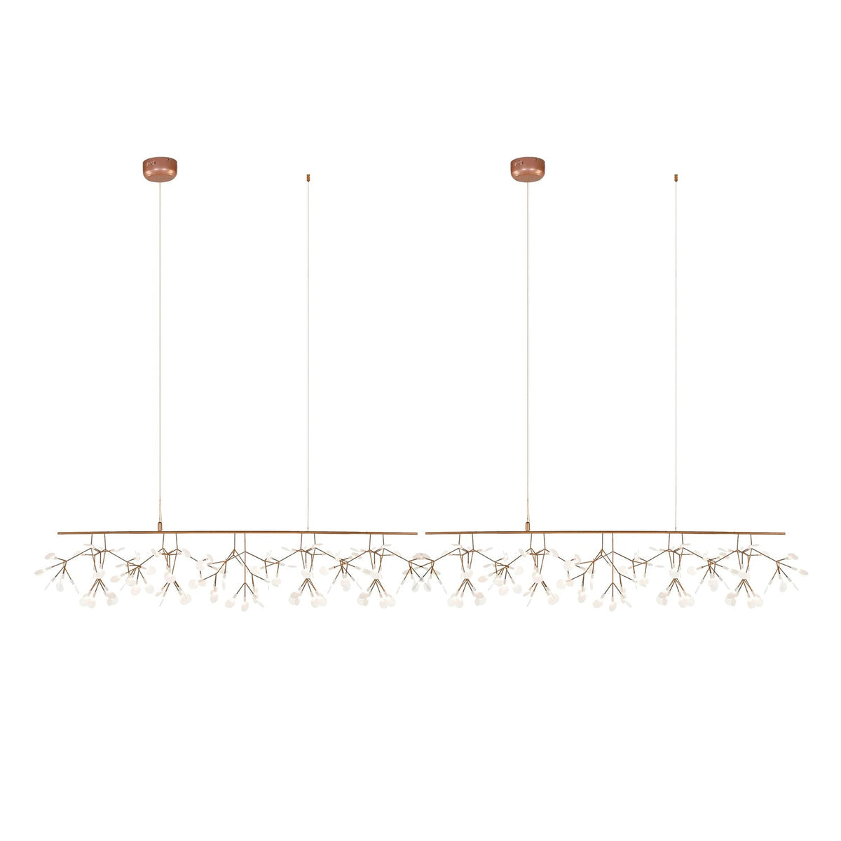 Brenwen candelabru, artistic, LED, cu ramuri, lung, liniar
