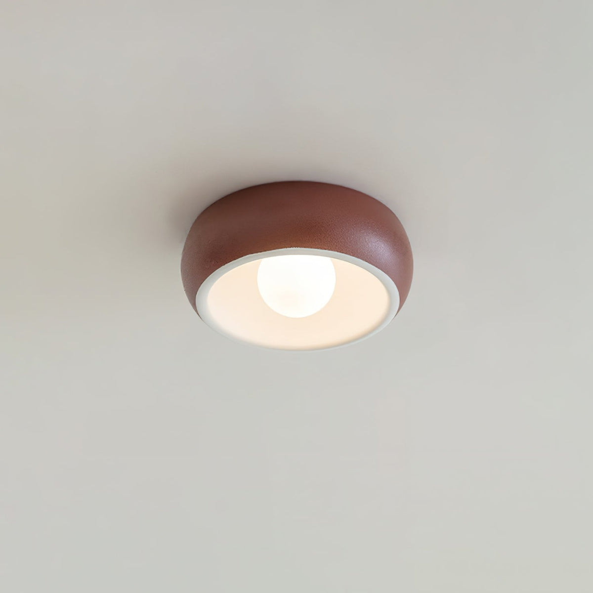 Talemu plafonieră din sticlă, modernă, minimalistă, rotundă