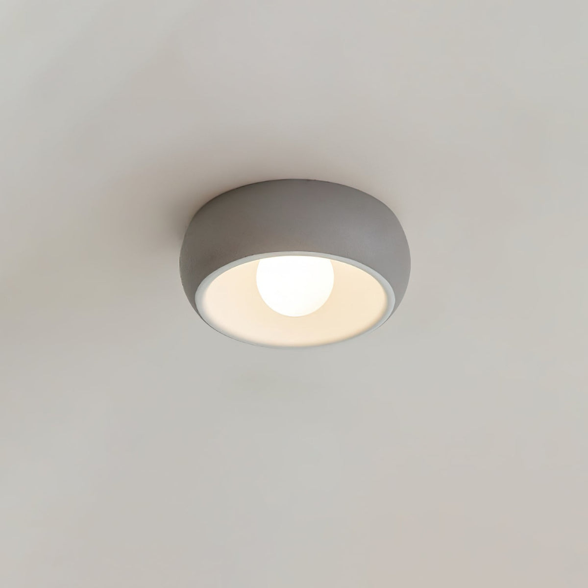 Talemu plafonieră din sticlă, modernă, minimalistă, rotundă