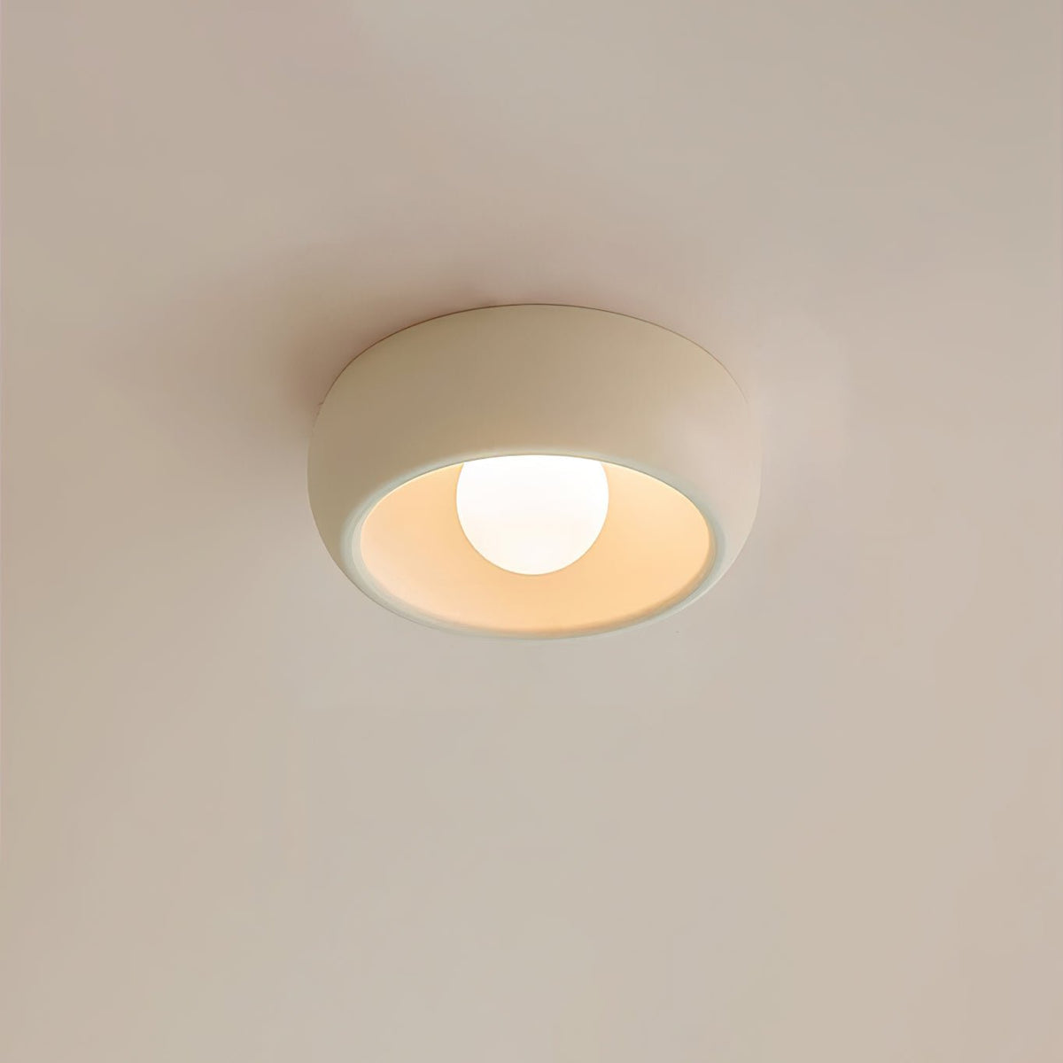 Talemu plafonieră din sticlă, modernă, minimalistă, rotundă