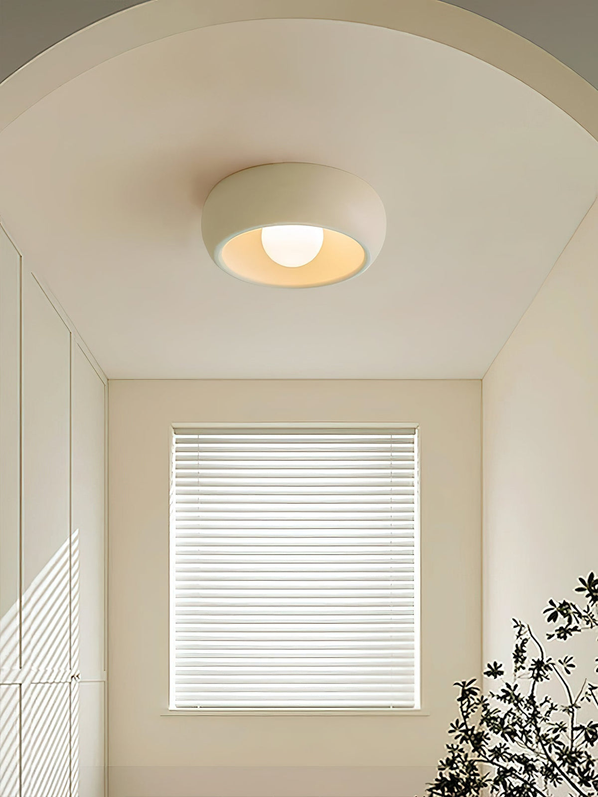 Talemu plafonieră din sticlă, modernă, minimalistă, rotundă