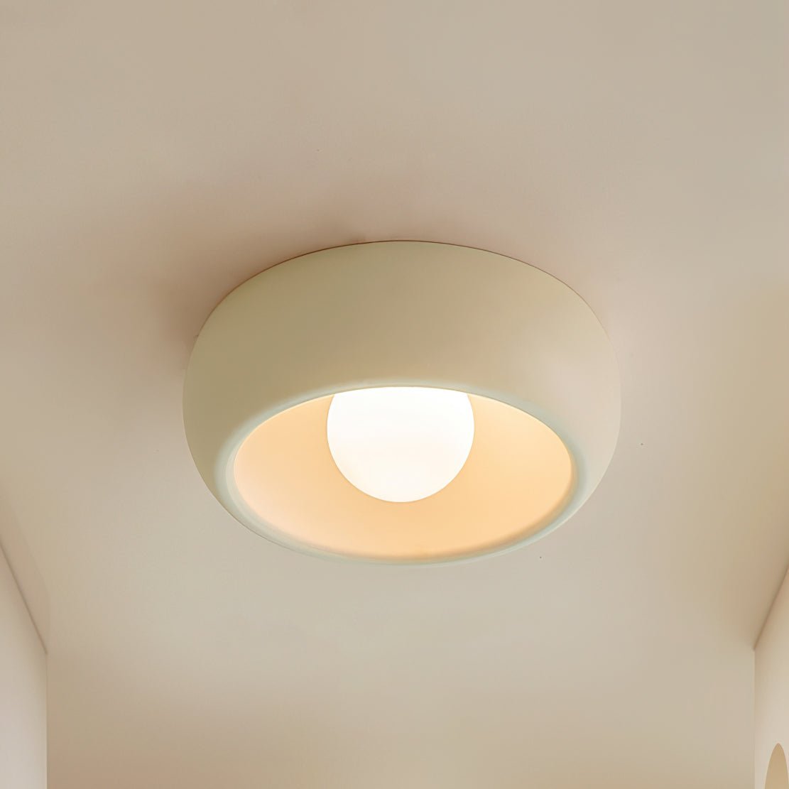 Talemu plafonieră din sticlă, modernă, minimalistă, rotundă