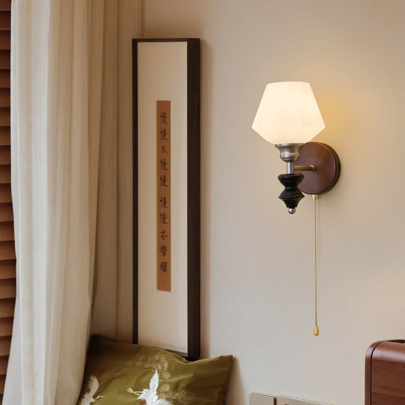 Lucille Elegance clasic Art sticlă lemn aplică de Perete