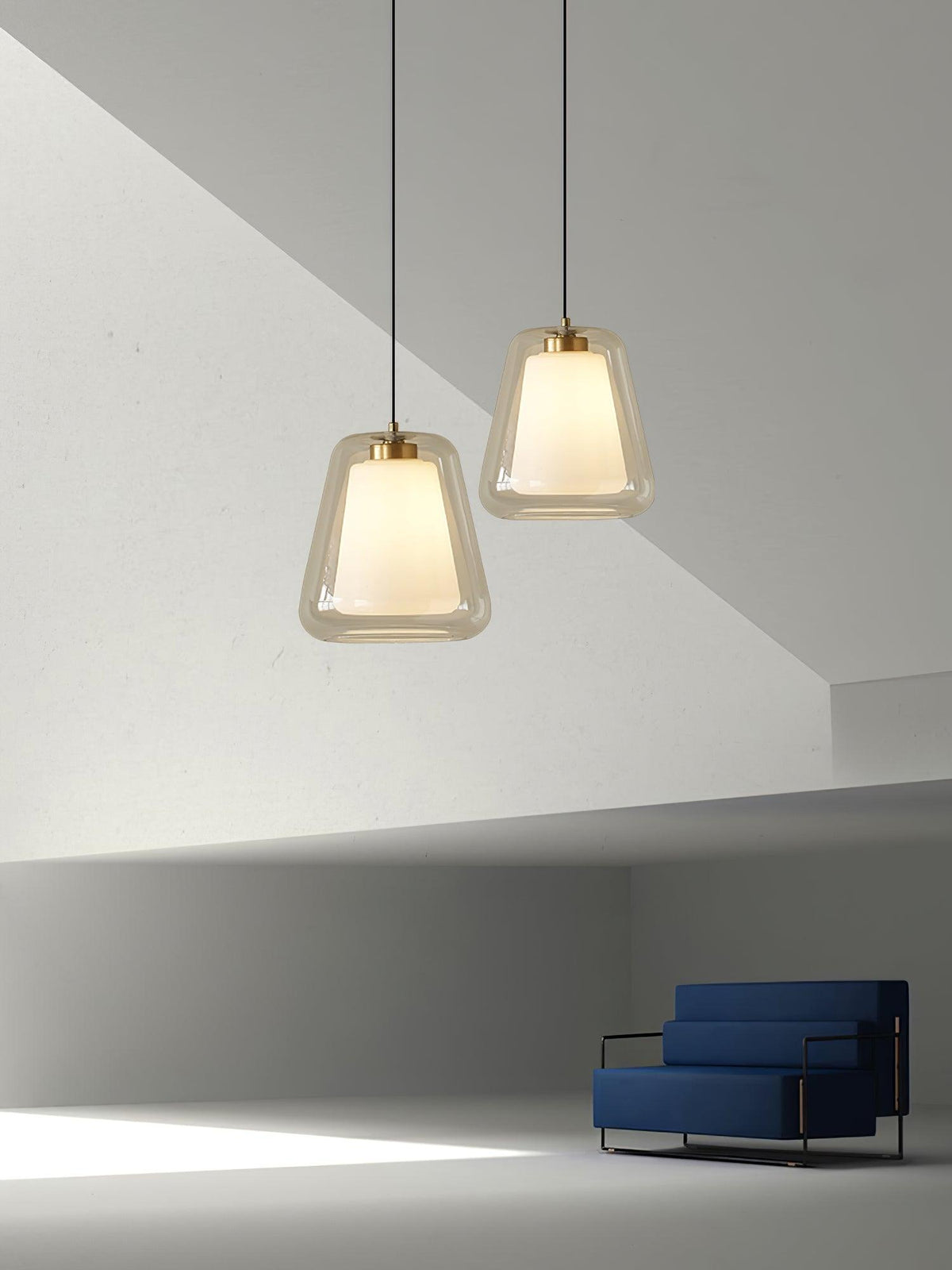 Ate lampă suspendată aurie, contemporană