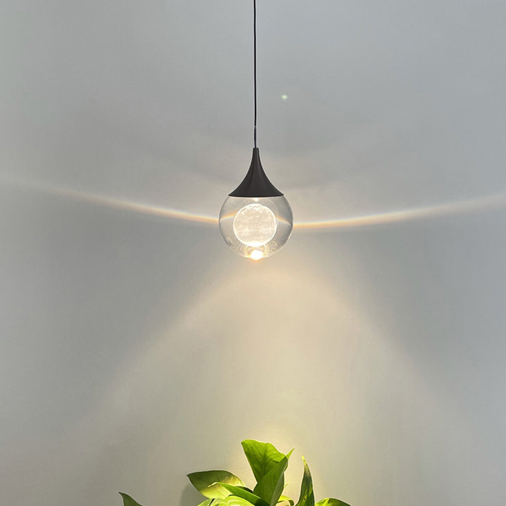 Aria lampă suspendată minimalistă metal Lunar, negru