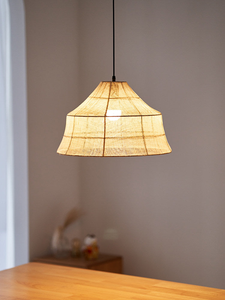 Kirkhurst Lampă suspendată din fibră țesută