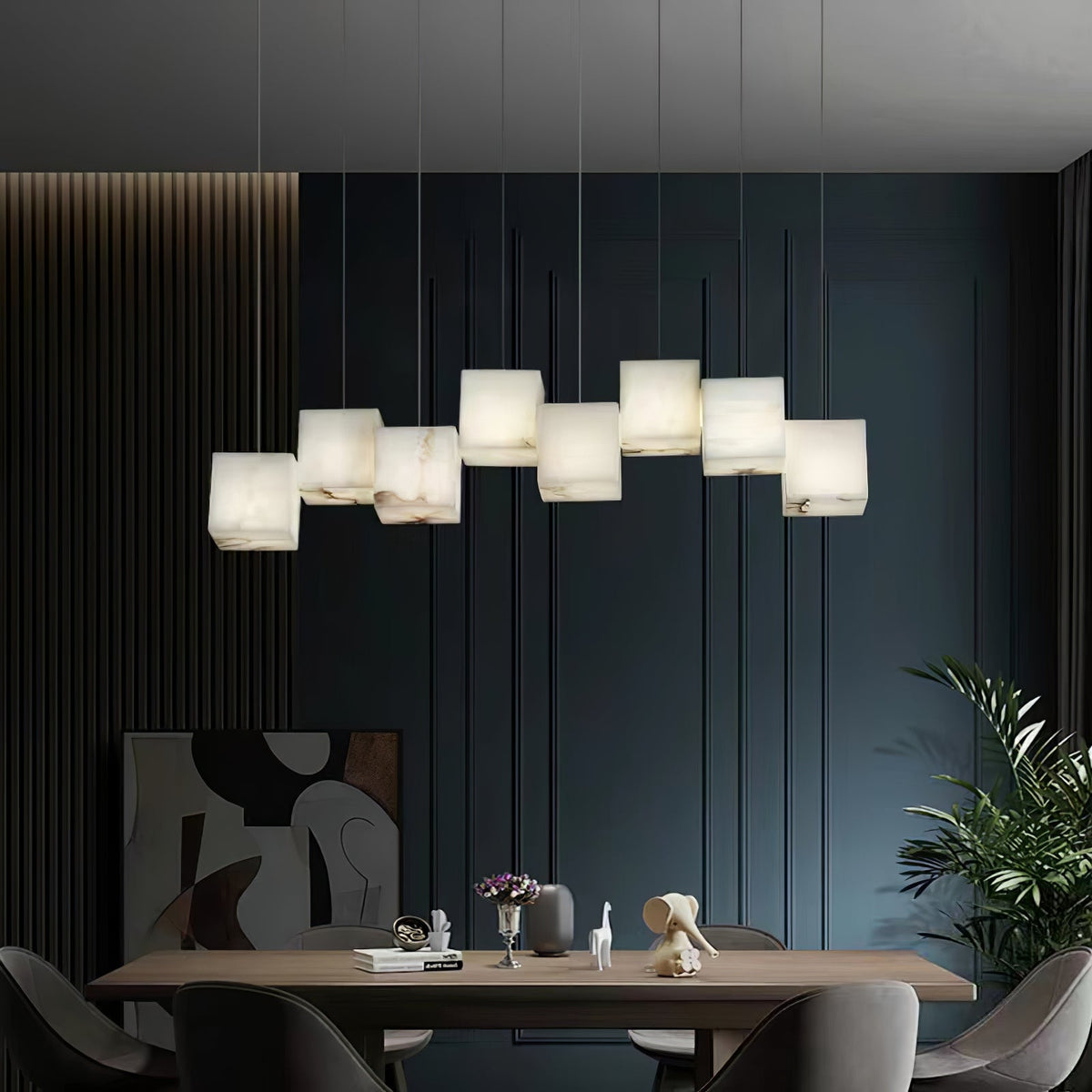 Candelabru din alabastru Box Cubic Elegance