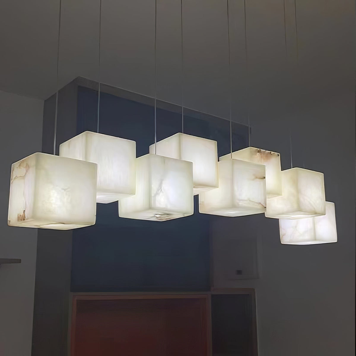 Candelabru din alabastru Box Cubic Elegance