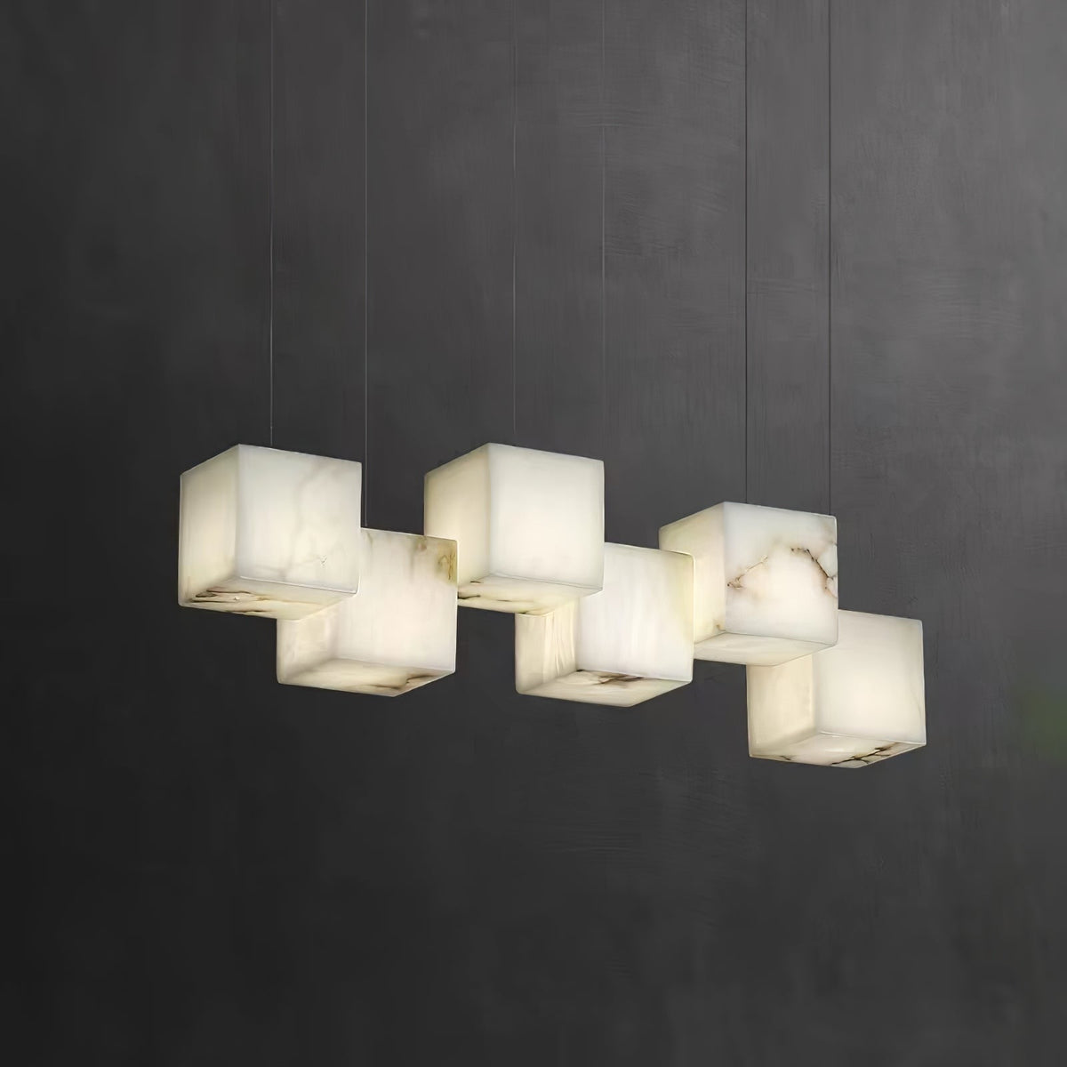 Candelabru din alabastru Box Cubic Elegance