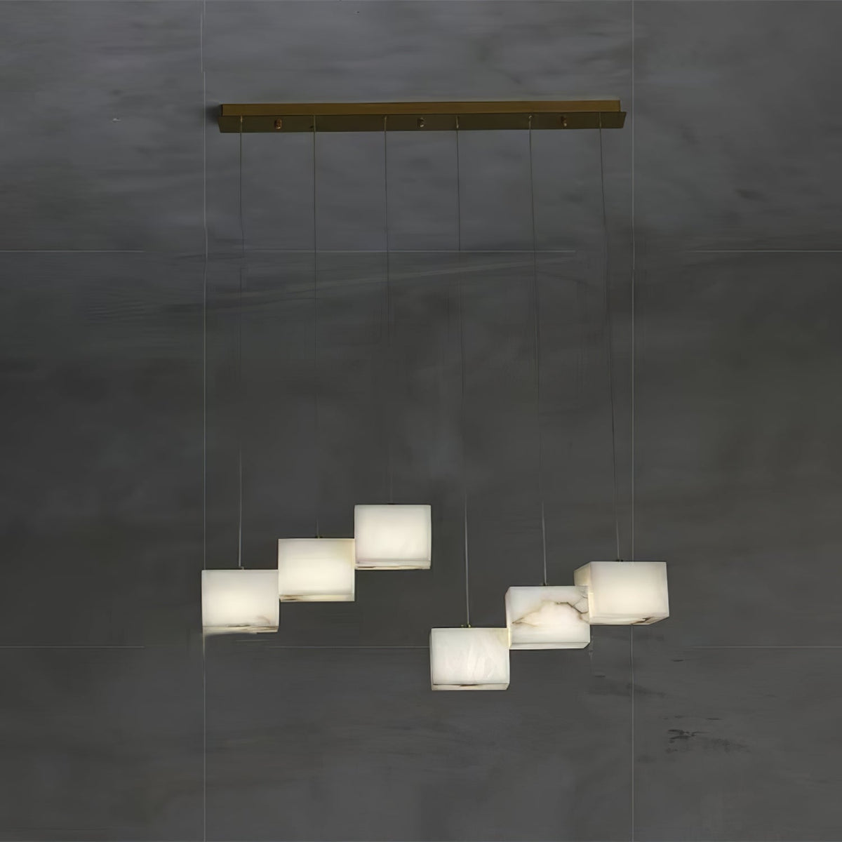 Candelabru din alabastru Box Cubic Elegance