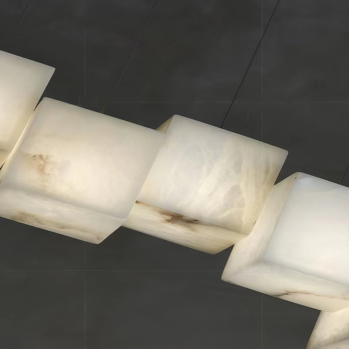 Candelabru din alabastru Box Cubic Elegance