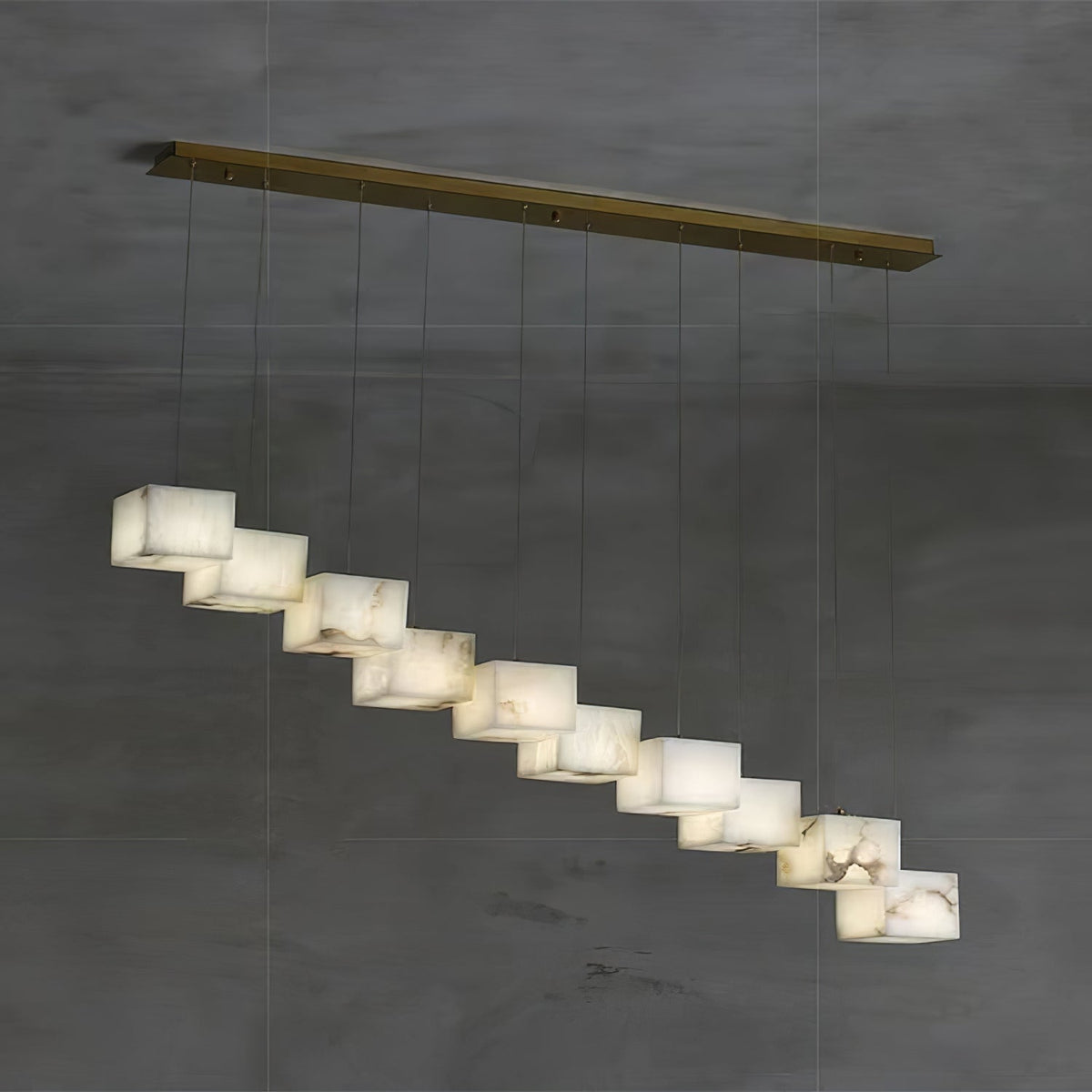 Candelabru din alabastru Box Cubic Elegance