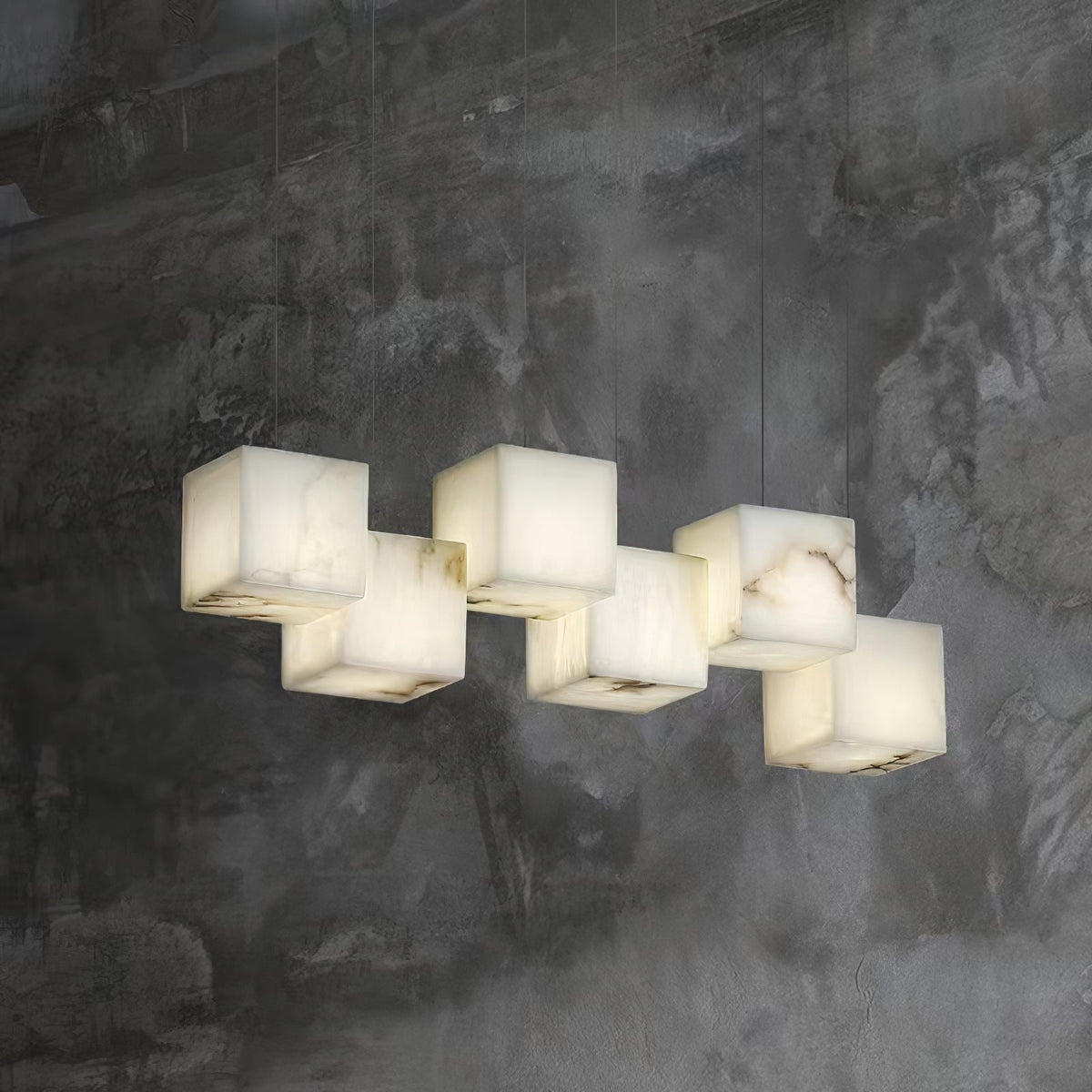 Candelabru din alabastru Box Cubic Elegance