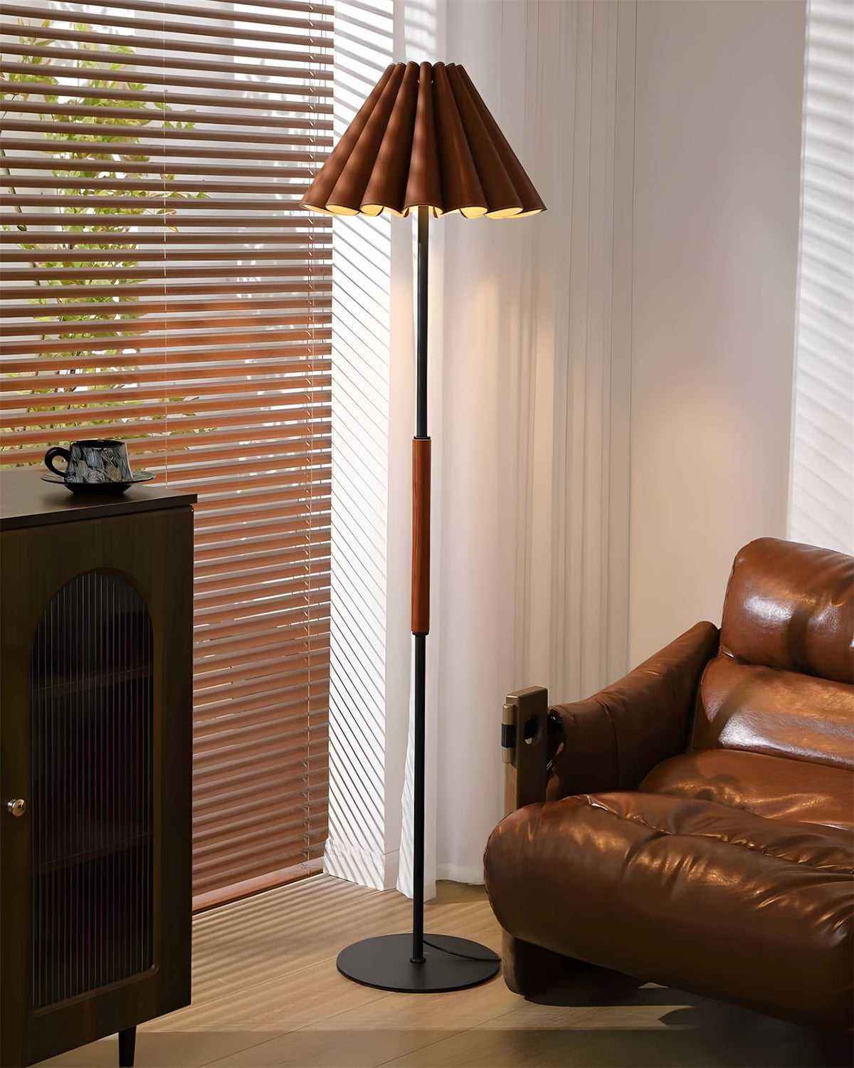 Renaria Pleat Floor Light
