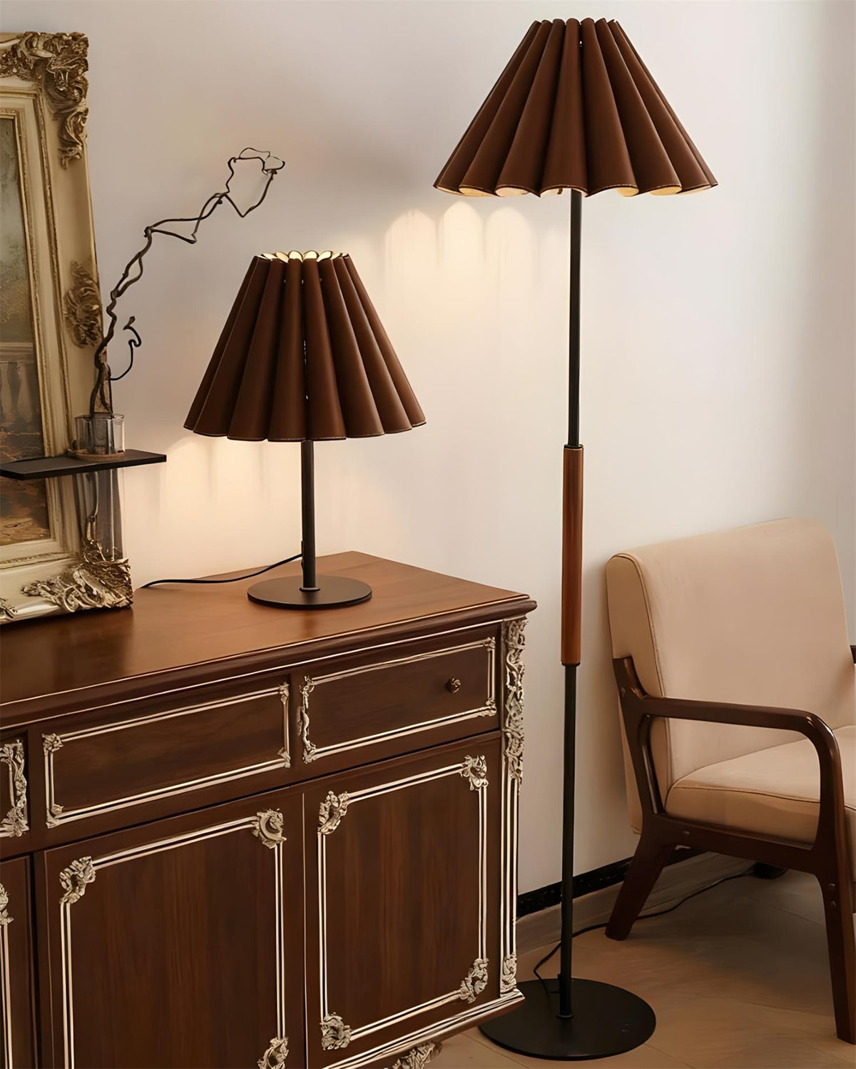 Laurel lampă de masă plisată