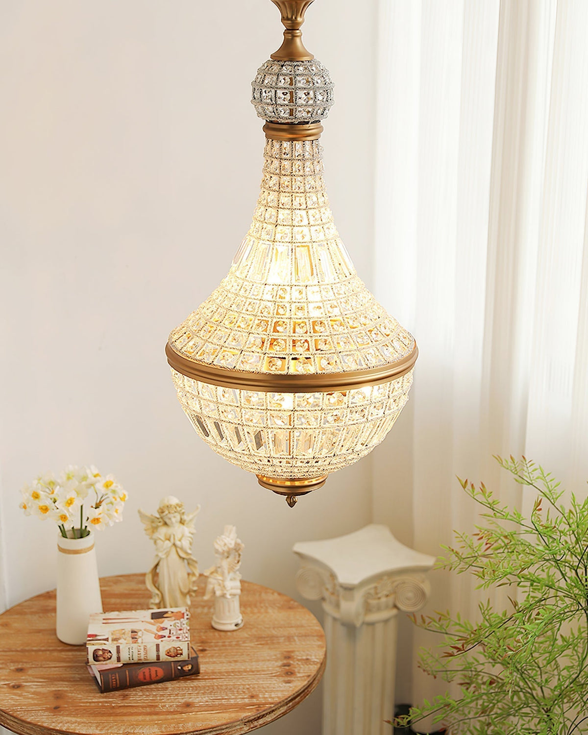 Auristella candelabru din cristal