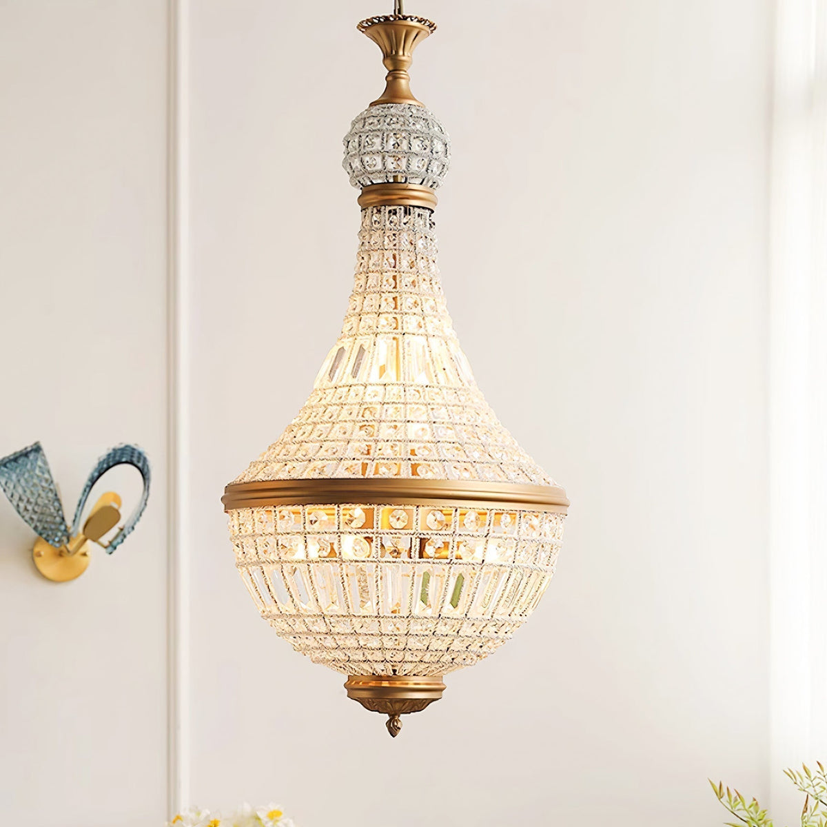 Auristella candelabru din cristal