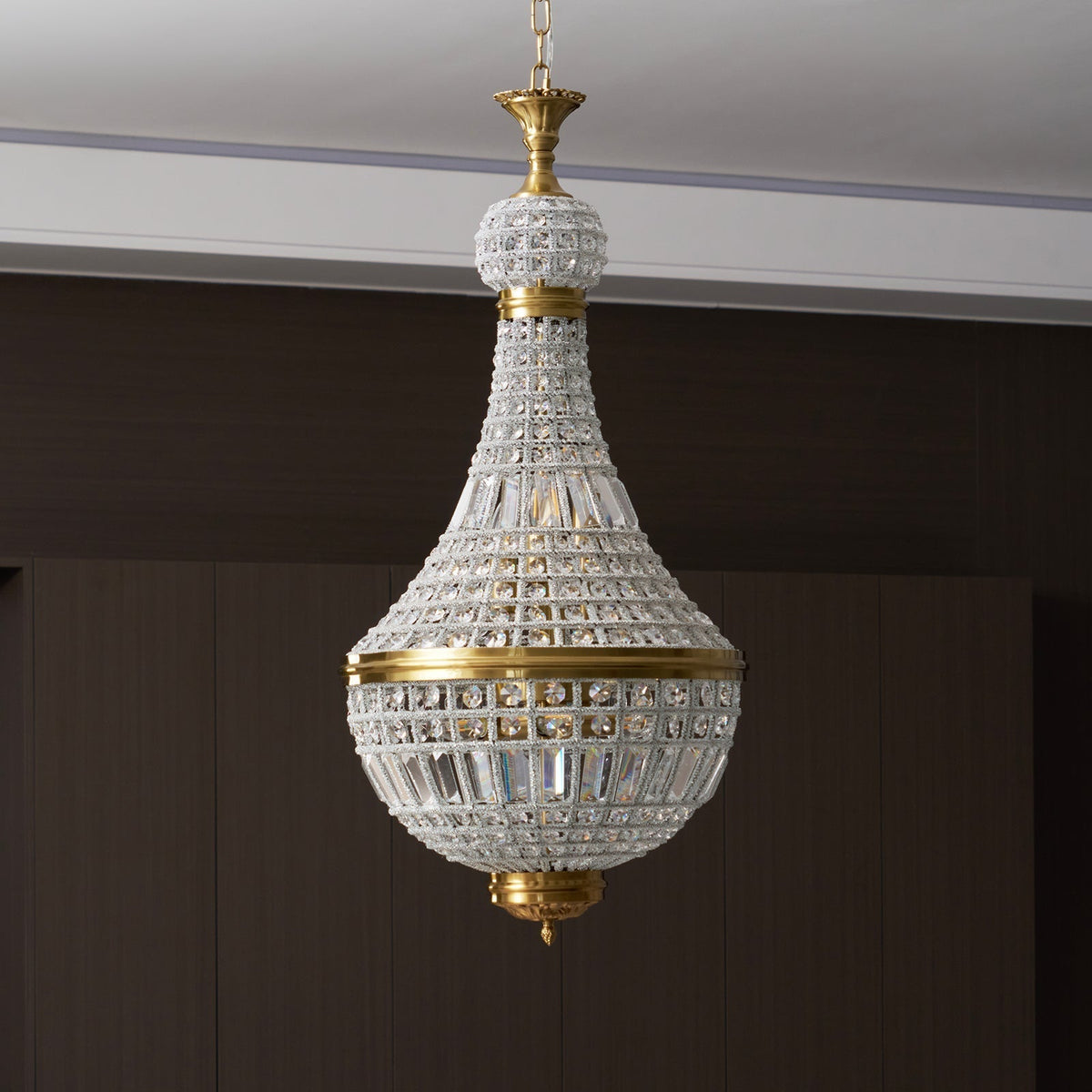 Auristella candelabru din cristal