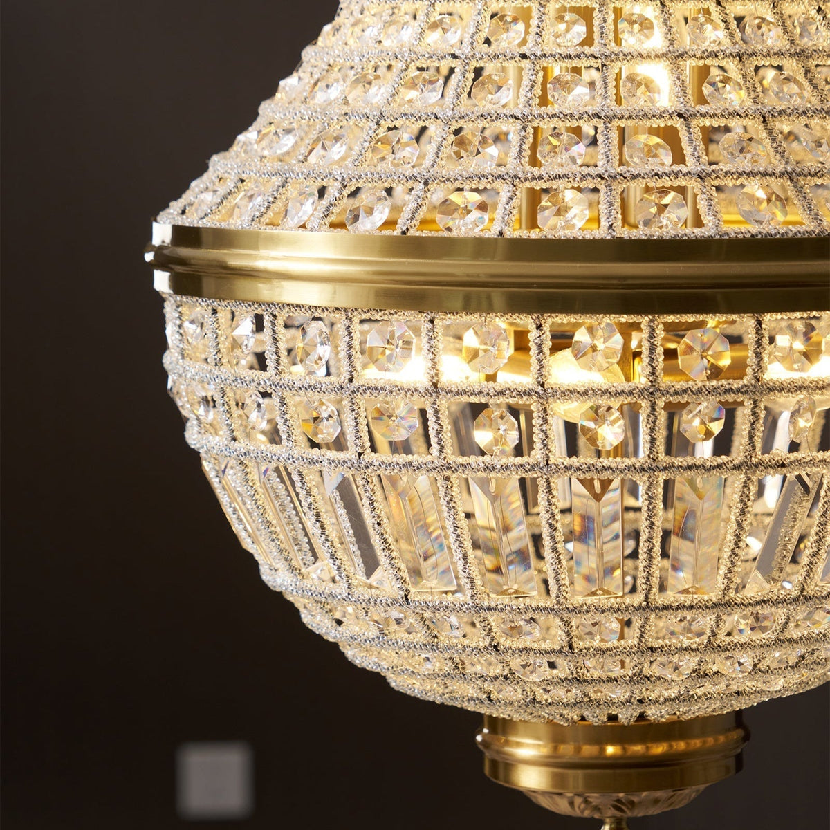 Auristella candelabru din cristal