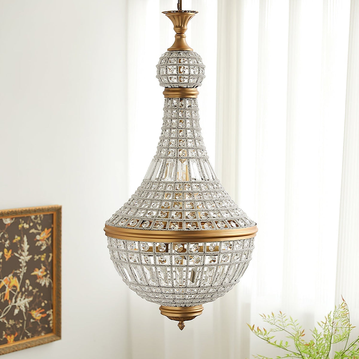 Auristella candelabru din cristal