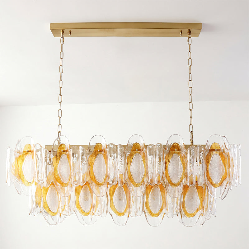 Liorueon Long candelabru din sticlă
