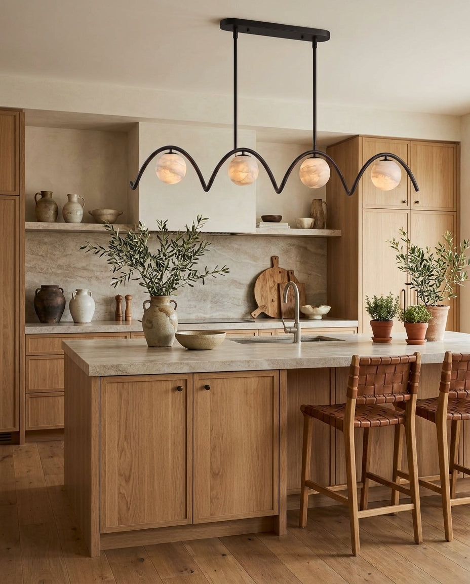 Everford candelabru din alabastru