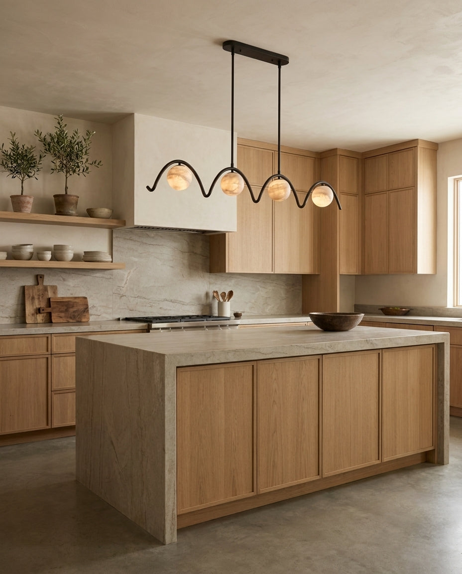 Everford candelabru din alabastru