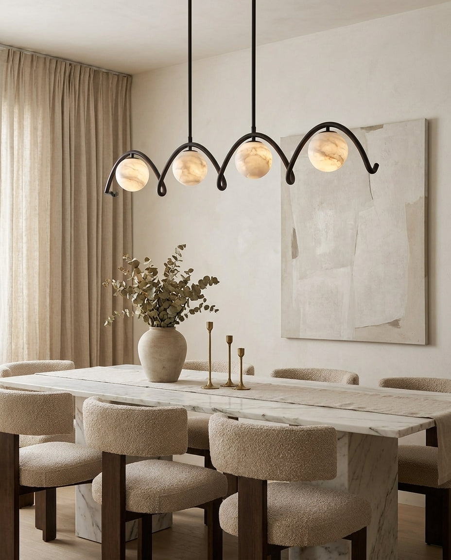 Everford candelabru din alabastru