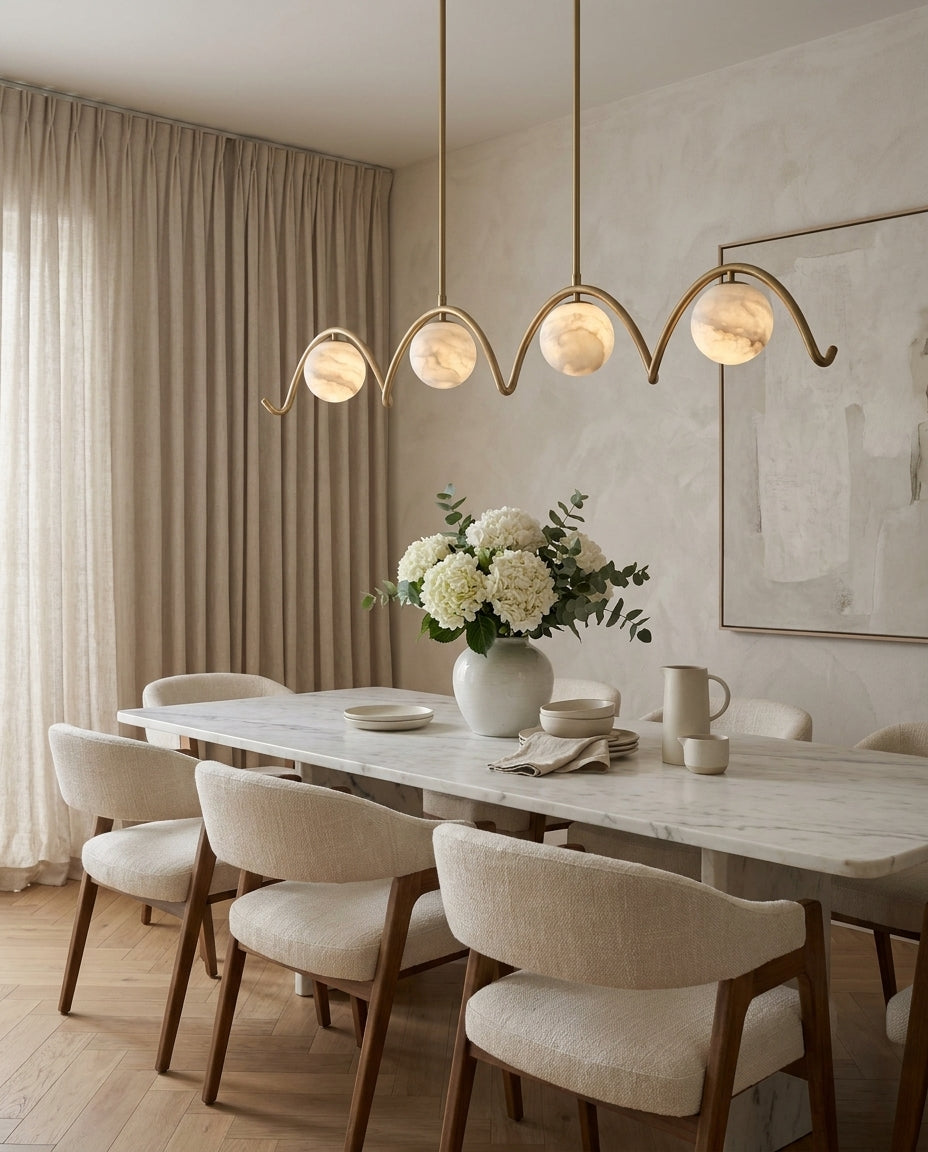 Everford candelabru din alabastru