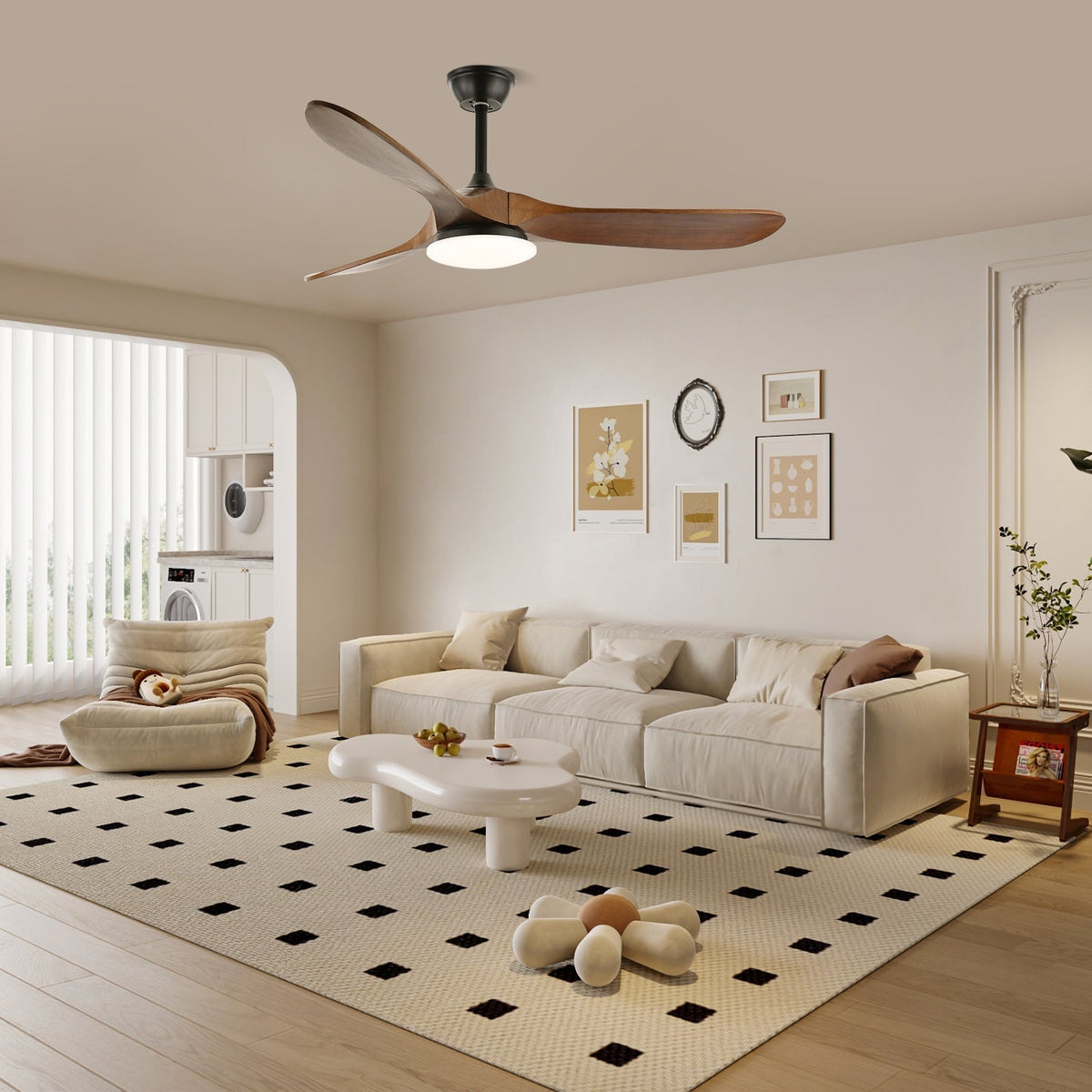 Liorueria ventilator de tavan cu lumină
