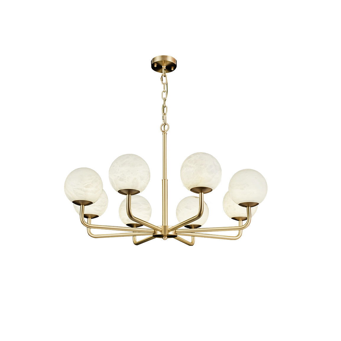 Erich candelabru din alabastru, elegant, cu glob