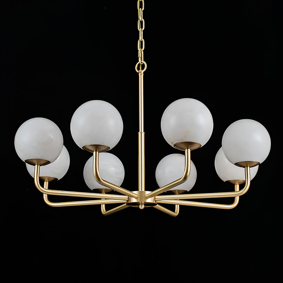 Erich candelabru din alabastru, elegant, cu glob