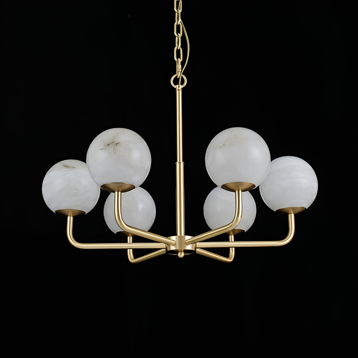 Erich candelabru din alabastru, elegant, cu glob